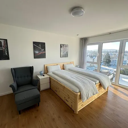 Helles Mit Weitblick, Doppelbett, Zentrumsnah Daire Aschaffenburg