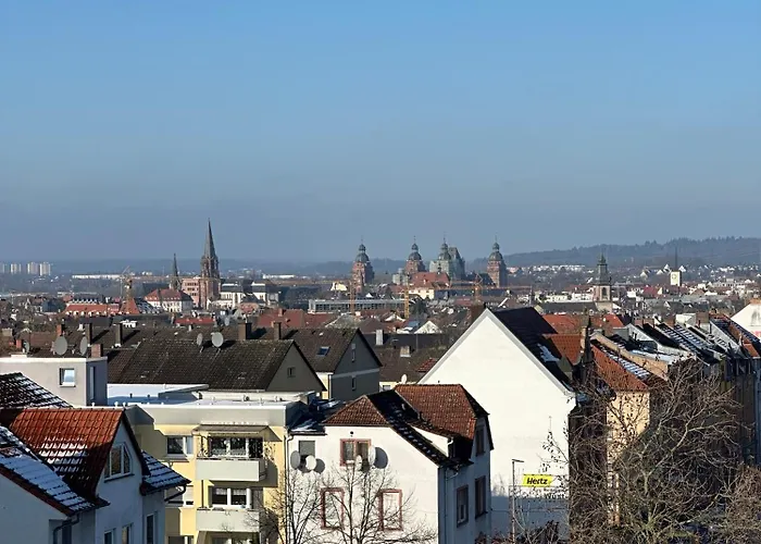 Helles Mit Weitblick, Doppelbett, Zentrumsnah Aschaffenburg
